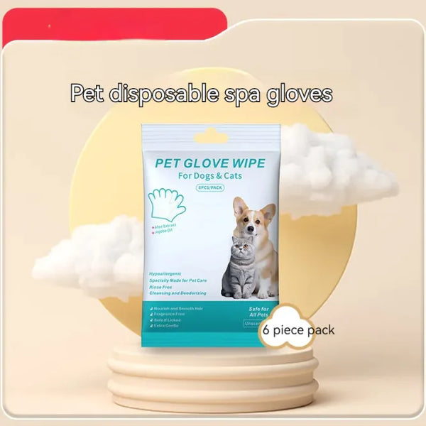 Pet Cleaning Gloves & Wipes